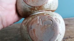 Saleron saucière en grès de Puisaye signée Jean-Pierre Prud’homme