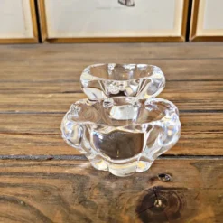 Salerons / salières Daum en cristal signé Daum France (lot de 2)