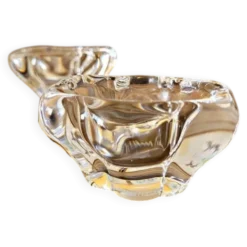 Salerons / salières Daum en cristal signé Daum France (lot de 2)