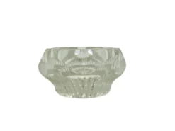 Salière, Art Déco, verre transparent, Ząbkowice, Pologne, années 1930.