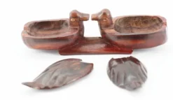 Salière canards en bois