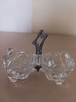 Salière en cristal de Sèvres .