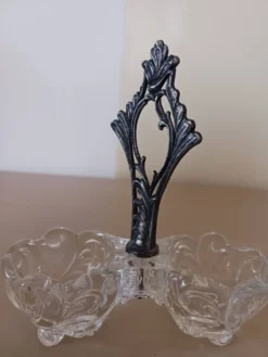 Salière en cristal de Sèvres .