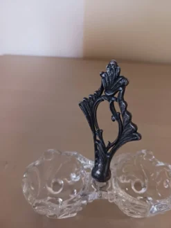 Salière en cristal de Sèvres .
