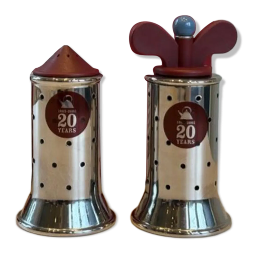 Salière et moulin à poivre Alessi