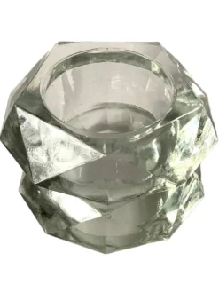 Salière et poivrier en cristal