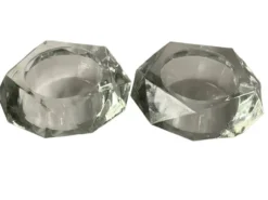 Salière et poivrier en cristal