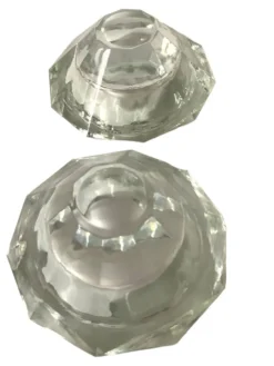 Salière et poivrier en cristal