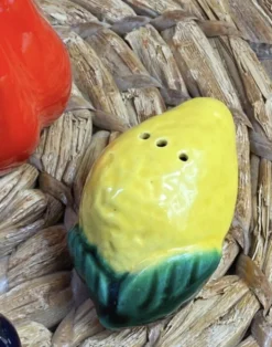 Salière et poivrier légumes céramique Vallauris
