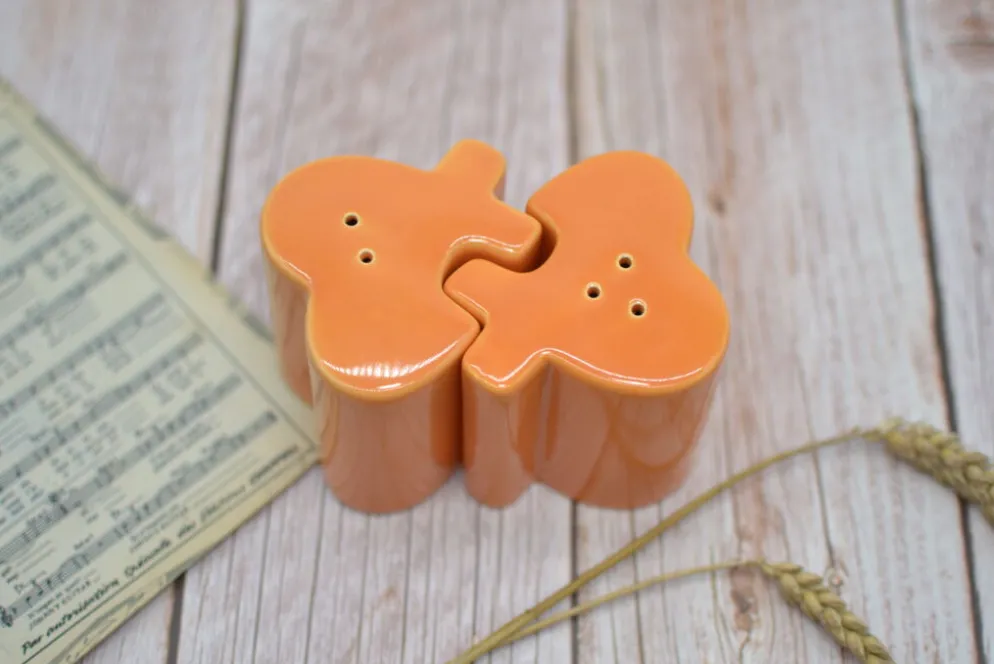 Salière et poivrière Amadeus emboitables de couleur orange