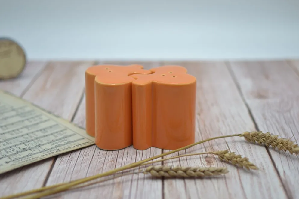 Salière et poivrière Amadeus emboitables de couleur orange