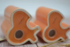 Salière et poivrière Amadeus emboitables de couleur orange