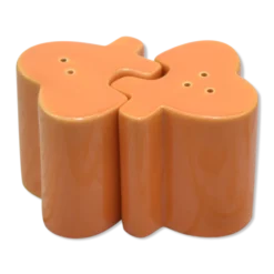 Salière et poivrière Amadeus emboitables de couleur orange