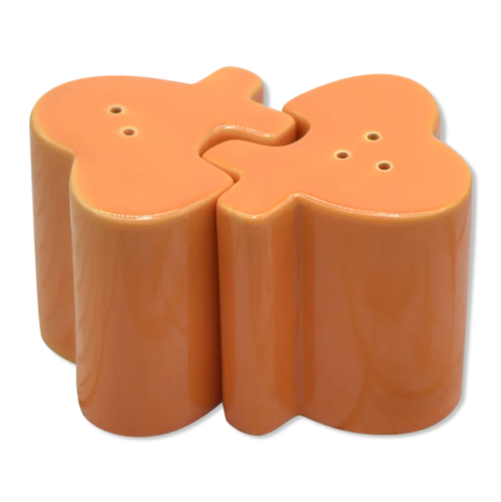 Salière et poivrière Amadeus emboitables de couleur orange