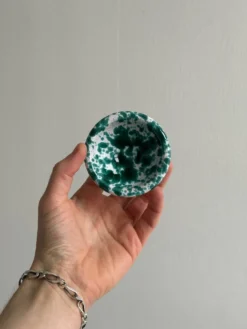 Salière et poivrière en céramique, peintes à la main