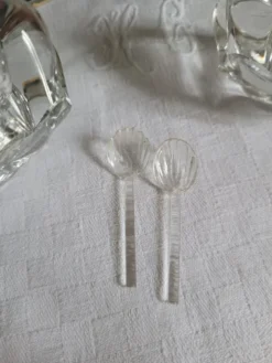 Salière et poivrière en cristal Daum