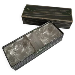 Salière et poivrière en cristal Daum