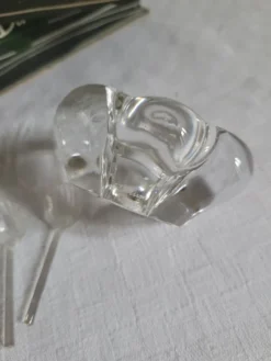 Salière et poivrière en cristal Daum