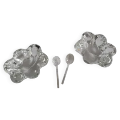 Salière et poivrière en cristal Daum