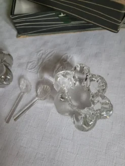 Salière et poivrière en cristal Daum