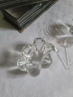 Salière et poivrière en cristal Daum