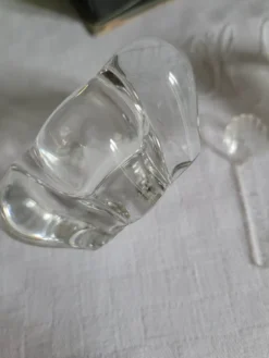 Salière et poivrière en cristal Daum