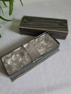 Salière et poivrière en cristal Daum