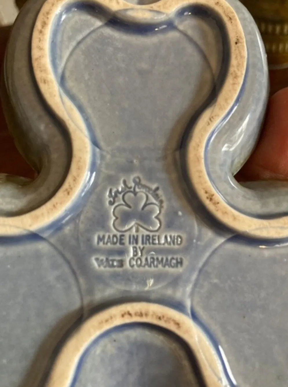 Salière et poivrière en grès vintage