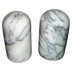 Salière et poivrière en marbre de Crrare