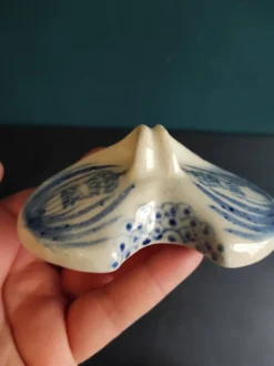Salière et poivrière vietnamienne vintage en forme de cygne