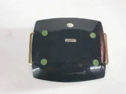 Salière et poivrière vintage en coquille de Paua, par Koha, Nouvelle-Zélande, années 1950.