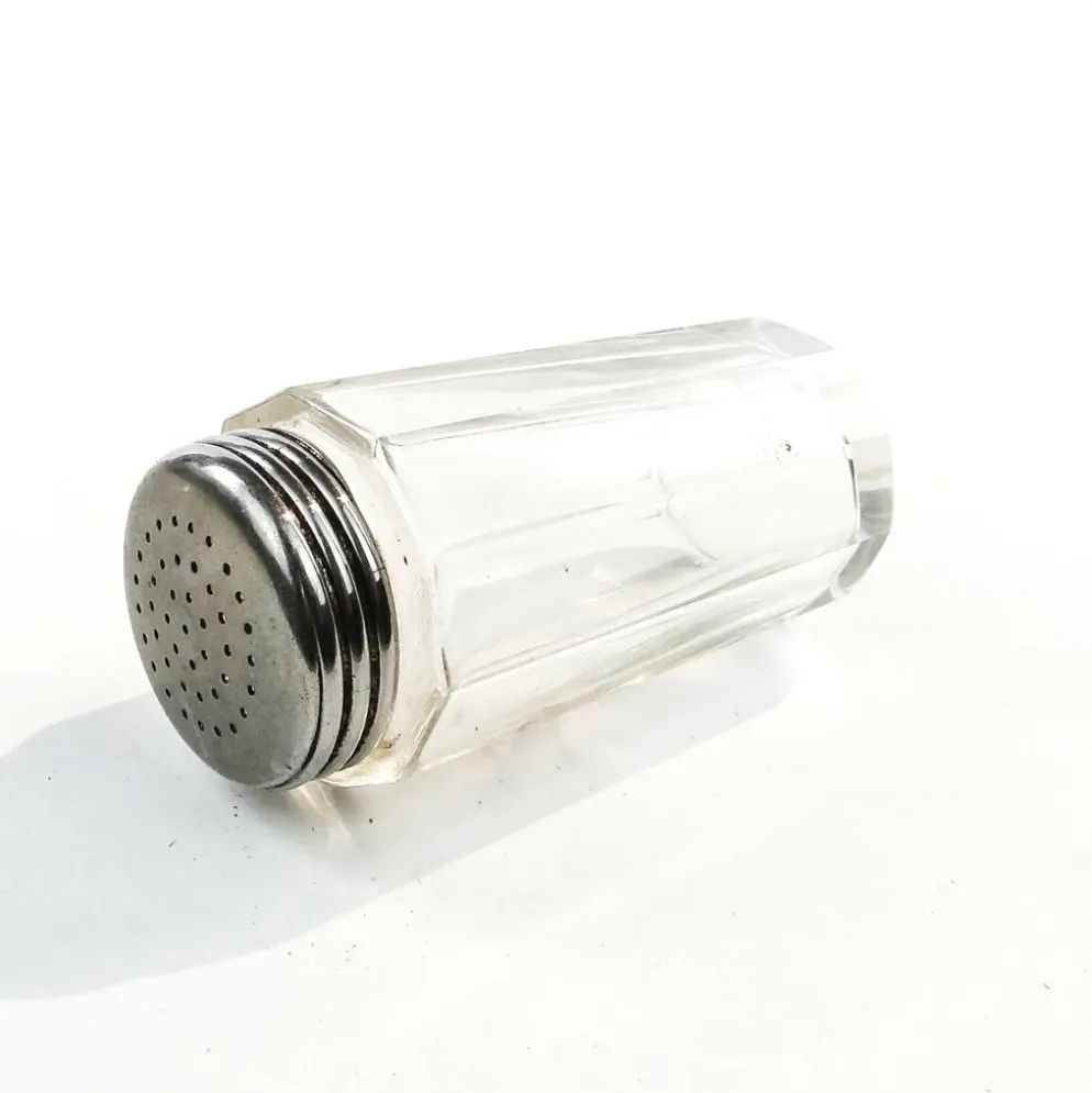 Salière moderne du milieu du siècle, en verre, Allemagne, années 1950