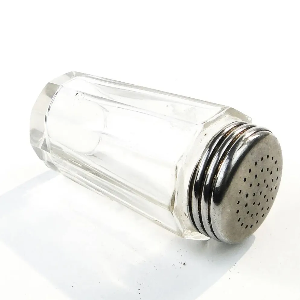 Salière moderne du milieu du siècle, en verre, Allemagne, années 1950