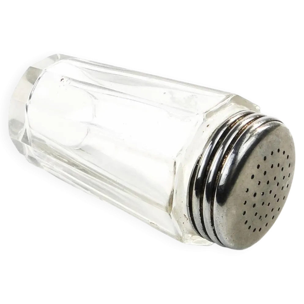 Salière moderne du milieu du siècle, en verre, Allemagne, années 1950