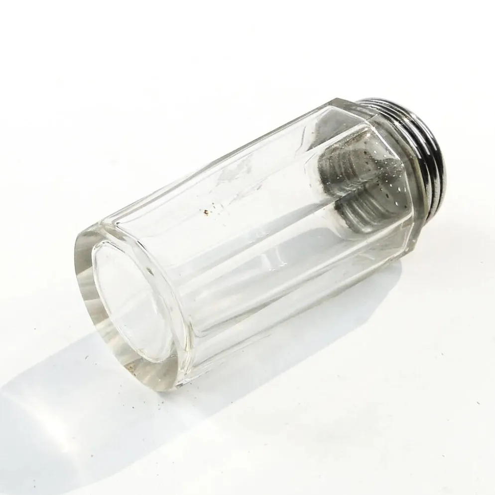 Salière moderne du milieu du siècle, en verre, Allemagne, années 1950
