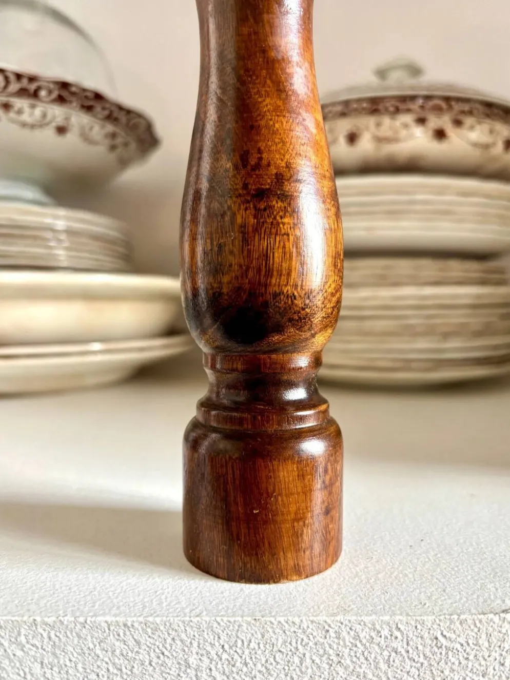 Salière, poivrier en bois foncé n°2