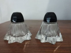 Salière, Poivrier, moutardier, sucrier en cristal
