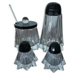 Salière, Poivrier, moutardier, sucrier en cristal
