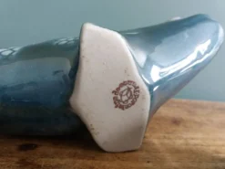 Salière poivrier moutardier zoomorphe, poisson en porcelaine