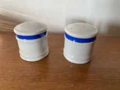 Salière & poivrière afibel porcelaine impératrice made in france vintage