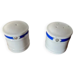 Salière & poivrière afibel porcelaine impératrice made in france vintage