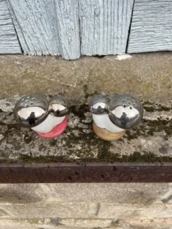 Salière poivrière ancienne porcelaine Champignons