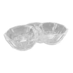 Salière poivrière en verre