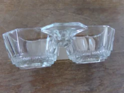 Salière poivrière en verre