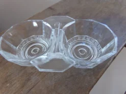 Salière poivrière en verre