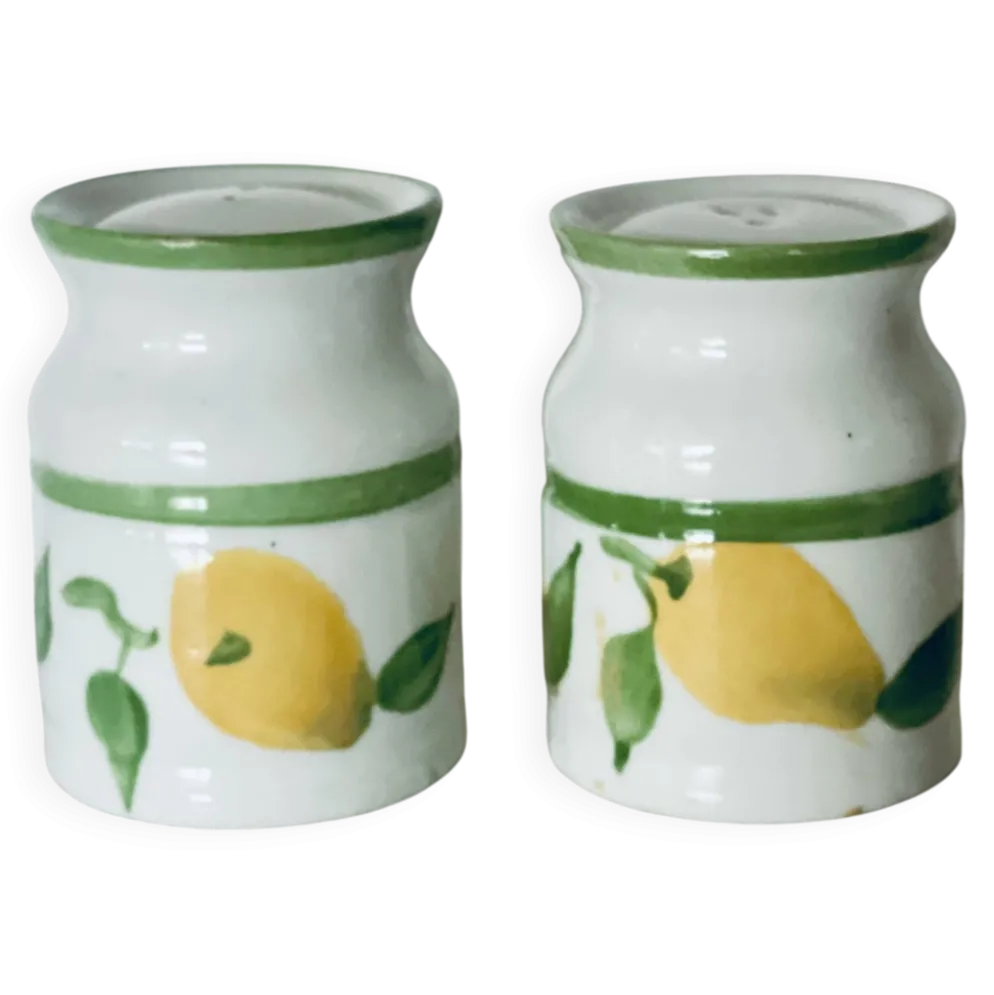 Salière poivrière LBP citrons