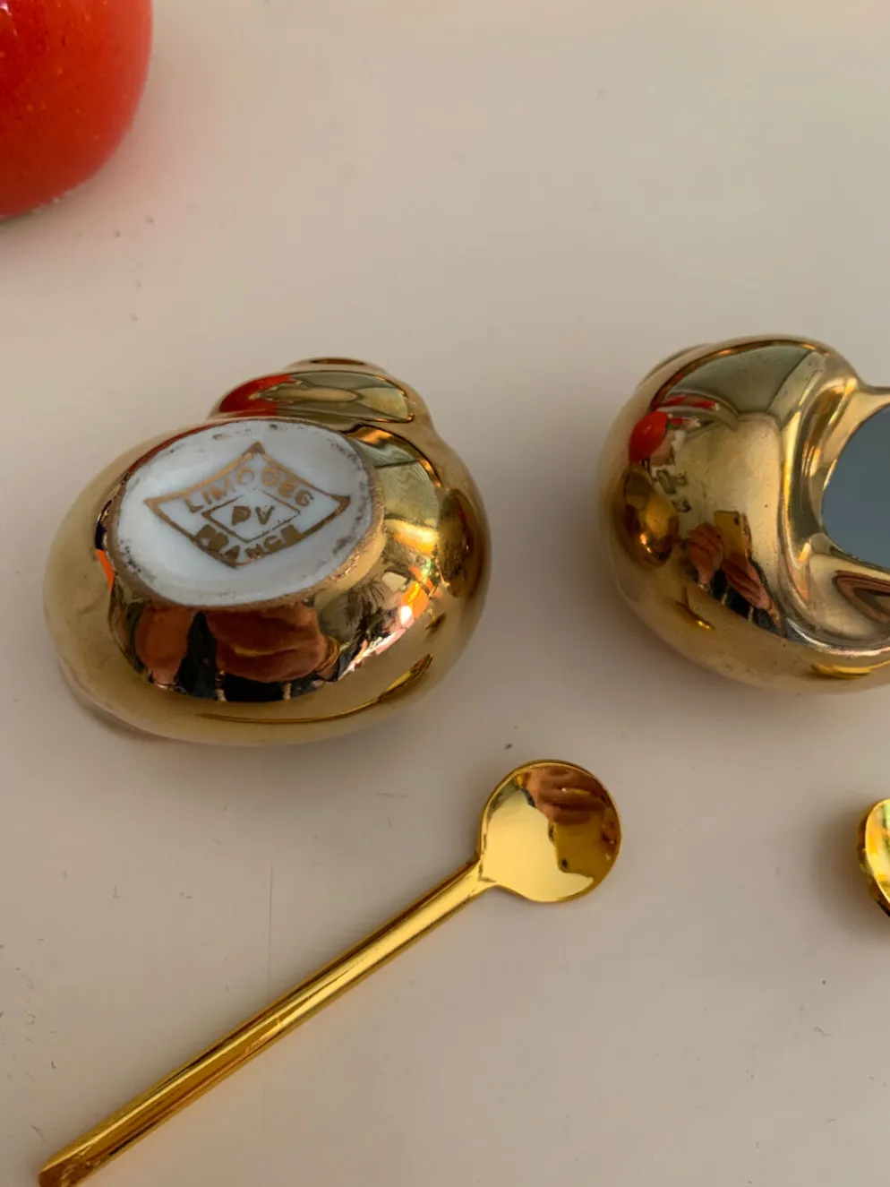 Salière poivrière porcelaine limoges