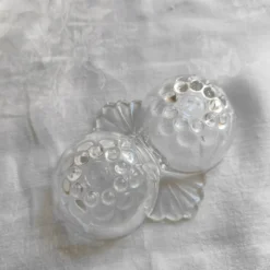 Salière poivrière vintage en verre