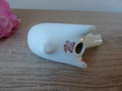 Salière / Poivrière vintage soviétique en forme d’oiseau bleu cobalt