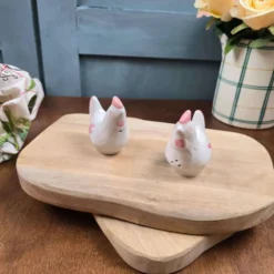 Salière & poivrière zoomorphe original vintage en forme de poules